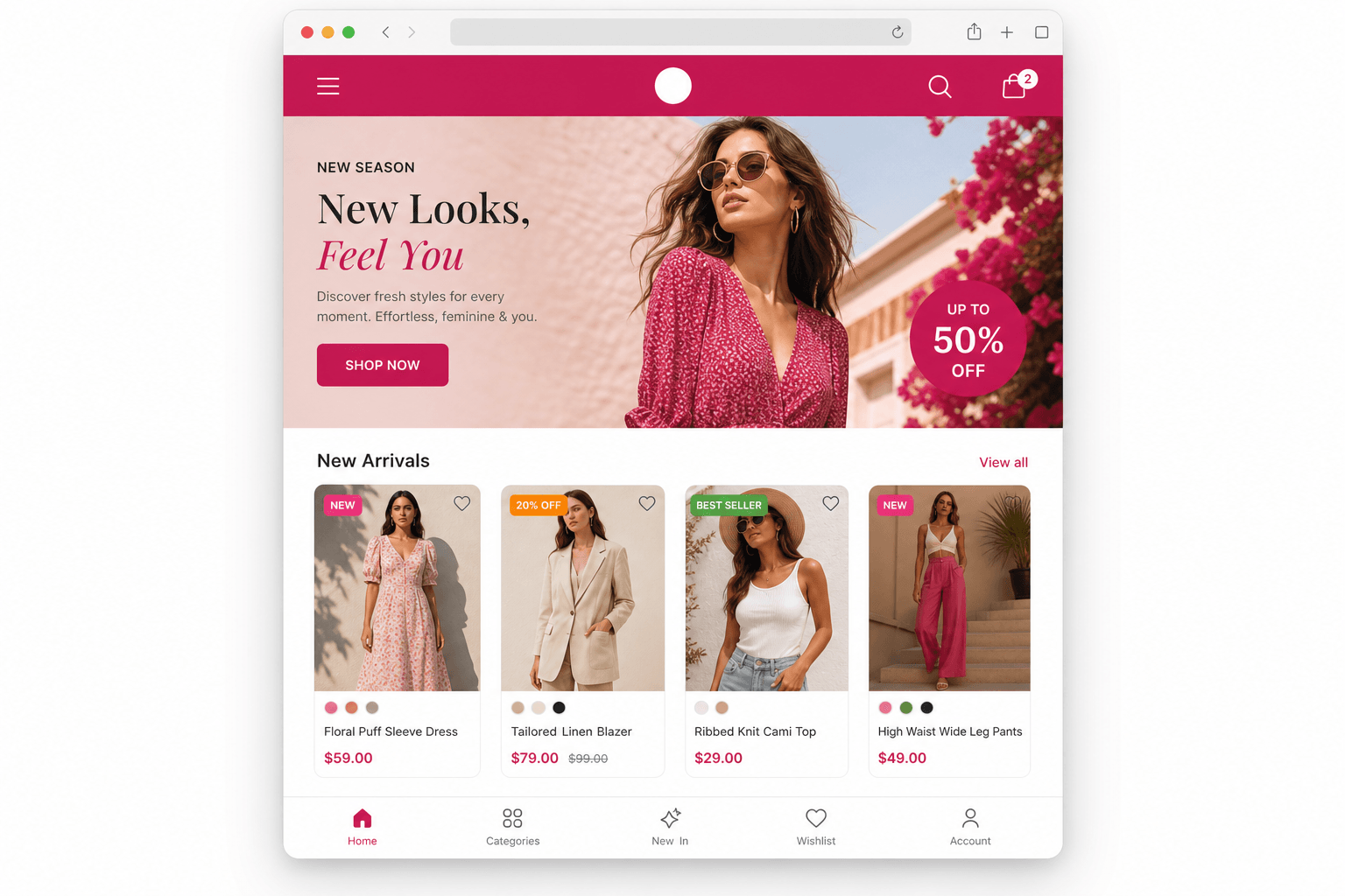 İpekyolu Butik için Macellian tarafından geliştirilen web sitesi mockup görseli